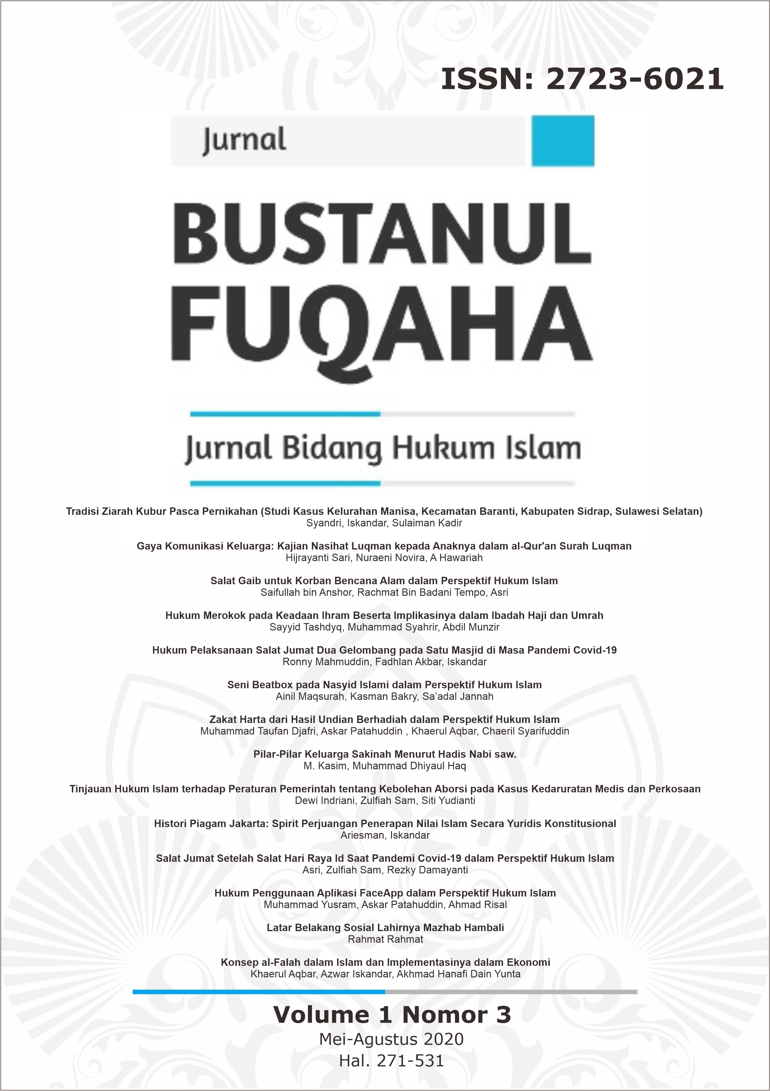 Konsep Al Falah Dalam Islam Dan Implementasinya Dalam Ekonomi Bustanul Fuqaha Jurnal Bidang Hukum Islam